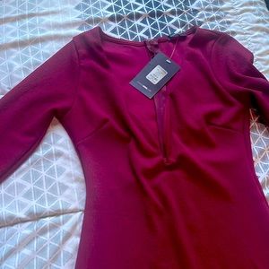 Small burgundy dress